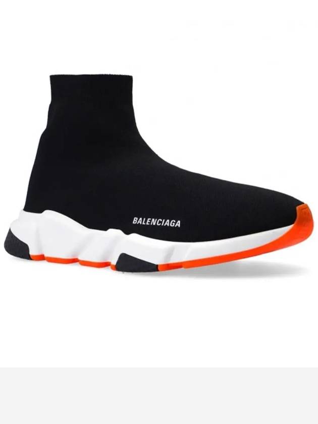 Luxury Balenciaga Speed Runner High Top Sneakers Black Orange