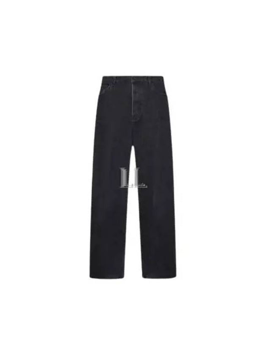 Luxury Balenciaga Washed Skiwear Jeans Grey