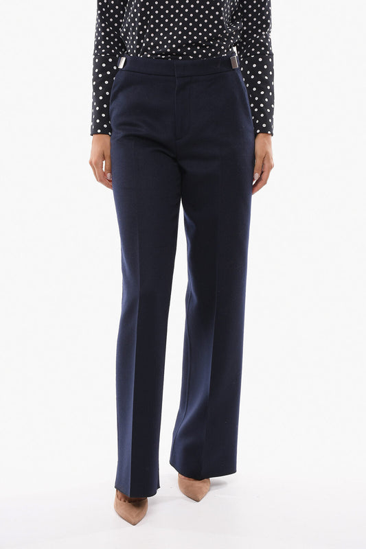Luxury Bottega Veneta Regular Fit Wool Pants
