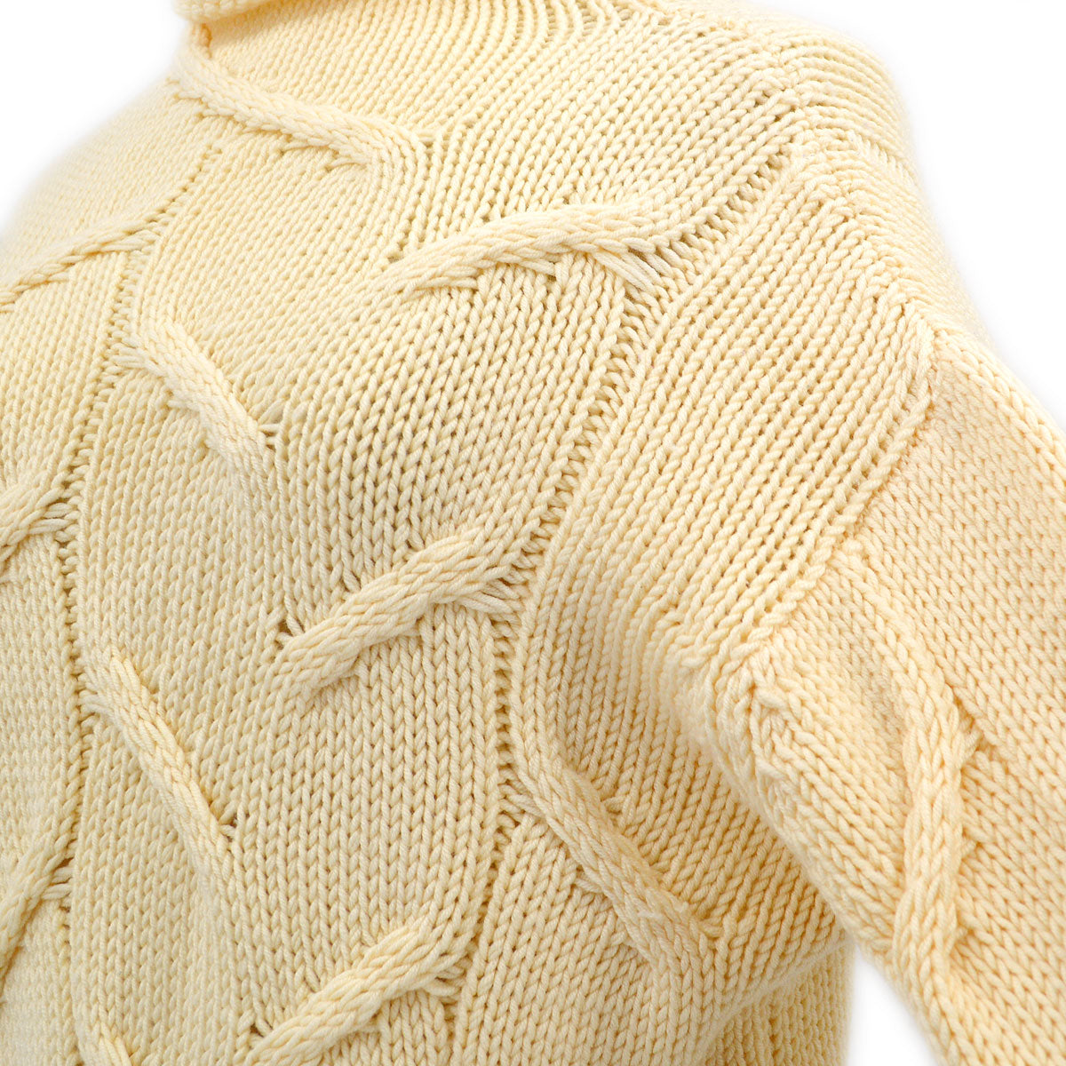 Luxury Chanel 1999 Fall fisherman's knit mock-neck jumper #38