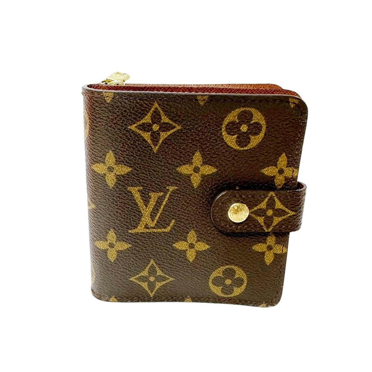 Louis Vuitton Compact Zip  Canvas Wallet  ()