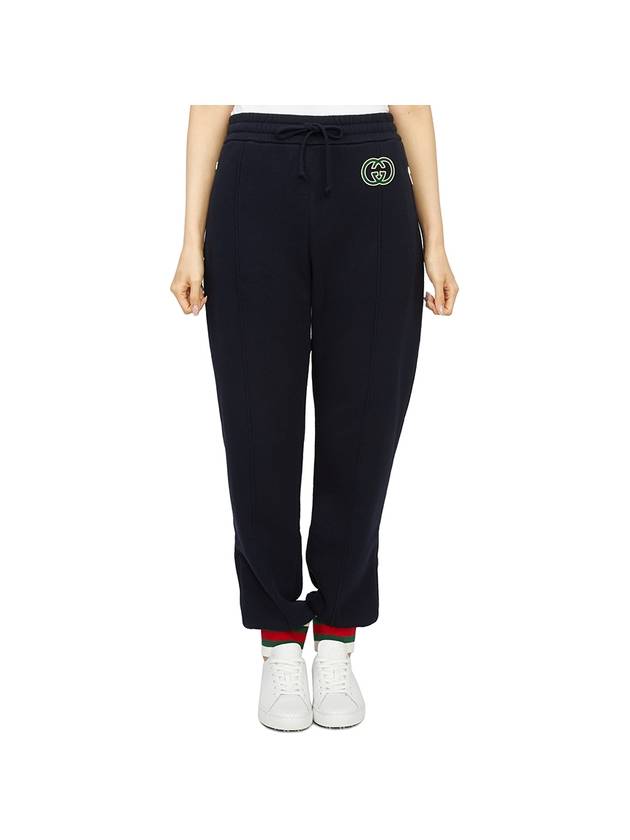 Luxury Gucci Trending 2025 Women's Cotton Jersey JoGGer Track Pants Black