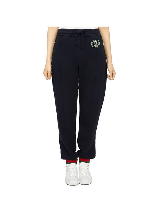 Luxury Gucci Trending 2025 Women's Cotton Jersey JoGGer Track Pants Black