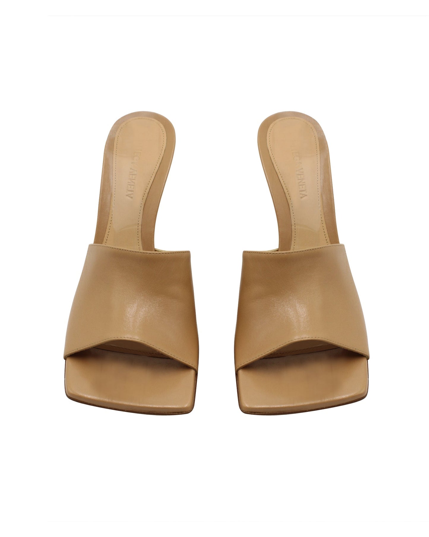 Luxury Bottega Veneta Stretch Mule in Brown Leather