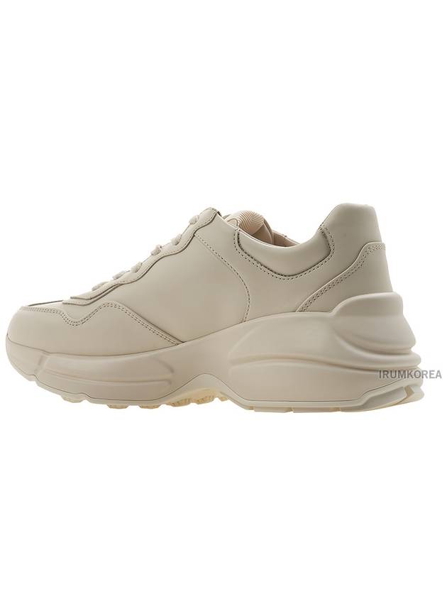 Luxury Gucci Trending 2025 Rhyton Leather Low Top Sneakers Ivory