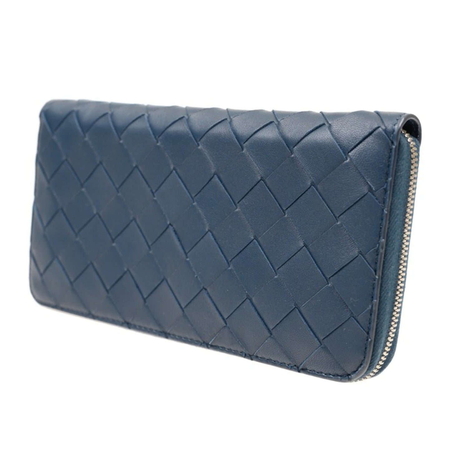 Luxury Bottega Veneta Long Zipper Leather Wallet