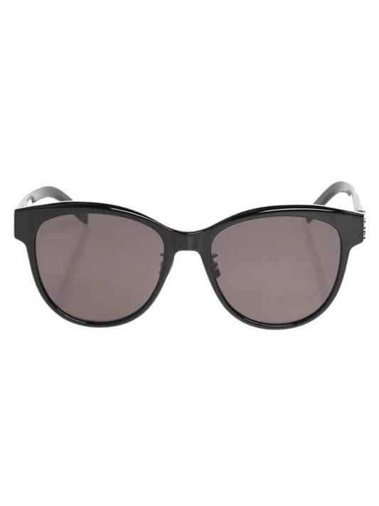 Luxury Saint Laurent Round Frame Sunglasses Black
