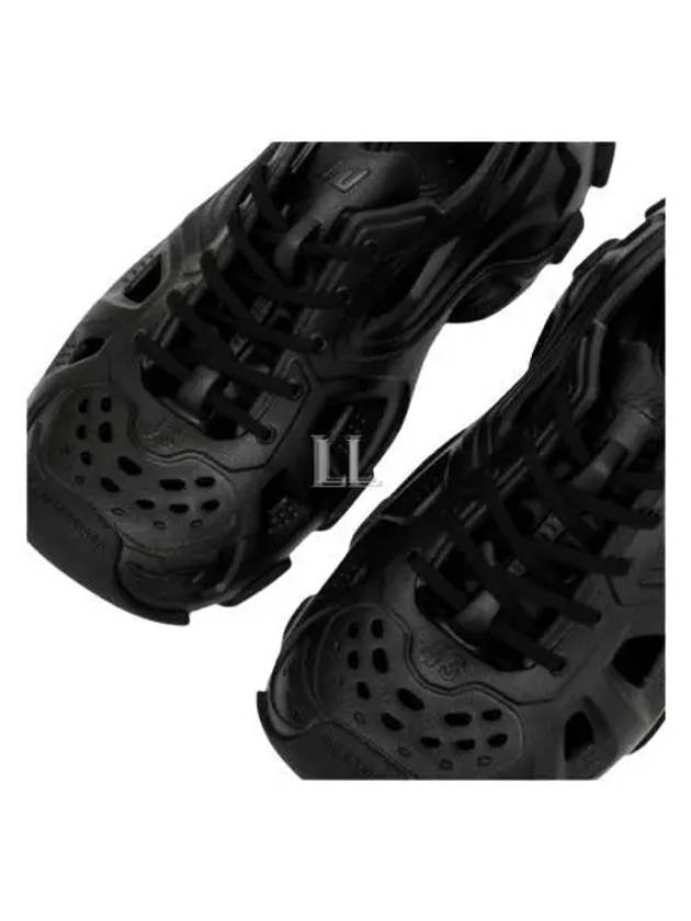 Luxury Balenciaga HD Rubber Sole Cut-Out Low Top Sneakers Black