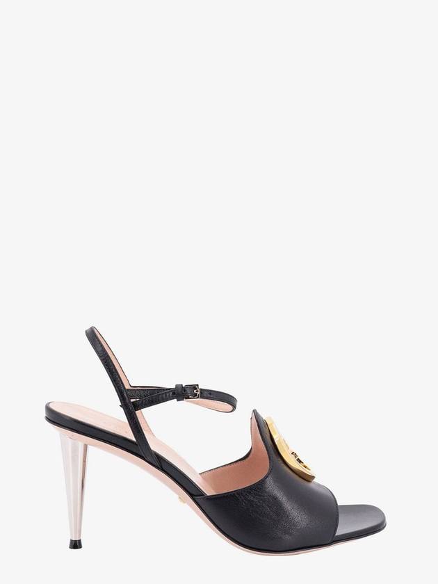 Luxury Gucci Trending 2025 Leather Sandal Heels Black