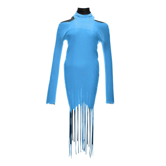 Luxury Bottega Veneta blue Cotton Women's Dress