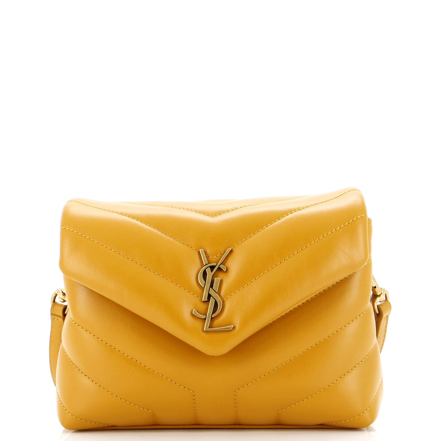 Luxury Saint Laurent Loulou Shoulder Bag Matelasse Chevron Leather Toy