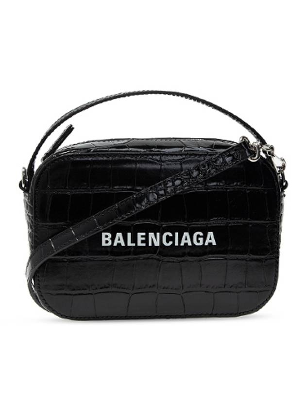 Luxury Balenciaga Logo Camera Cross Bag Black