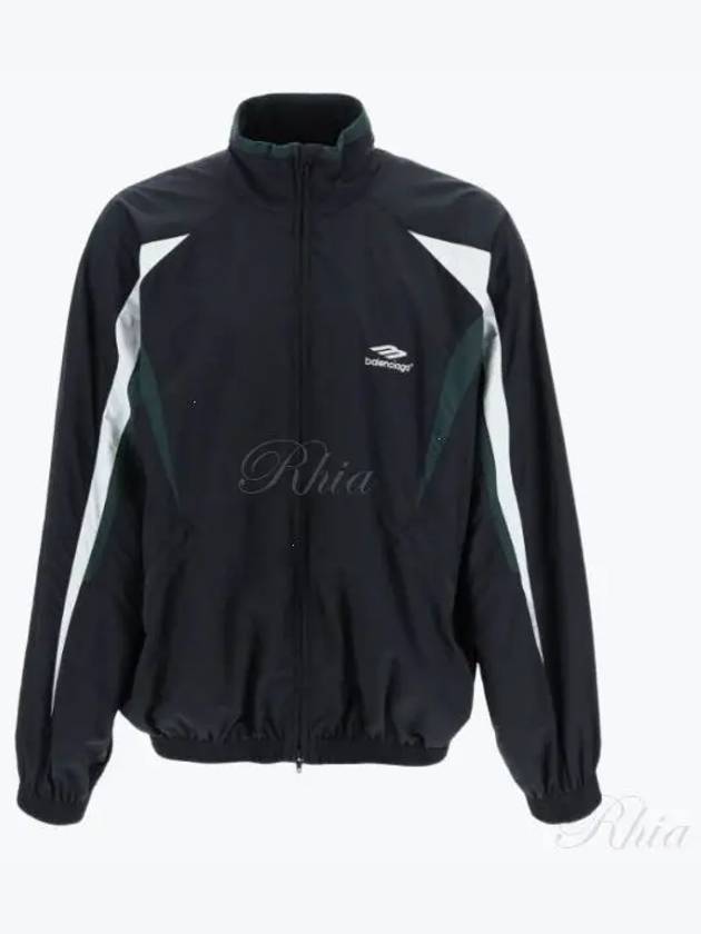 Luxury Balenciaga 3B Sports Icon Track Jacket Black