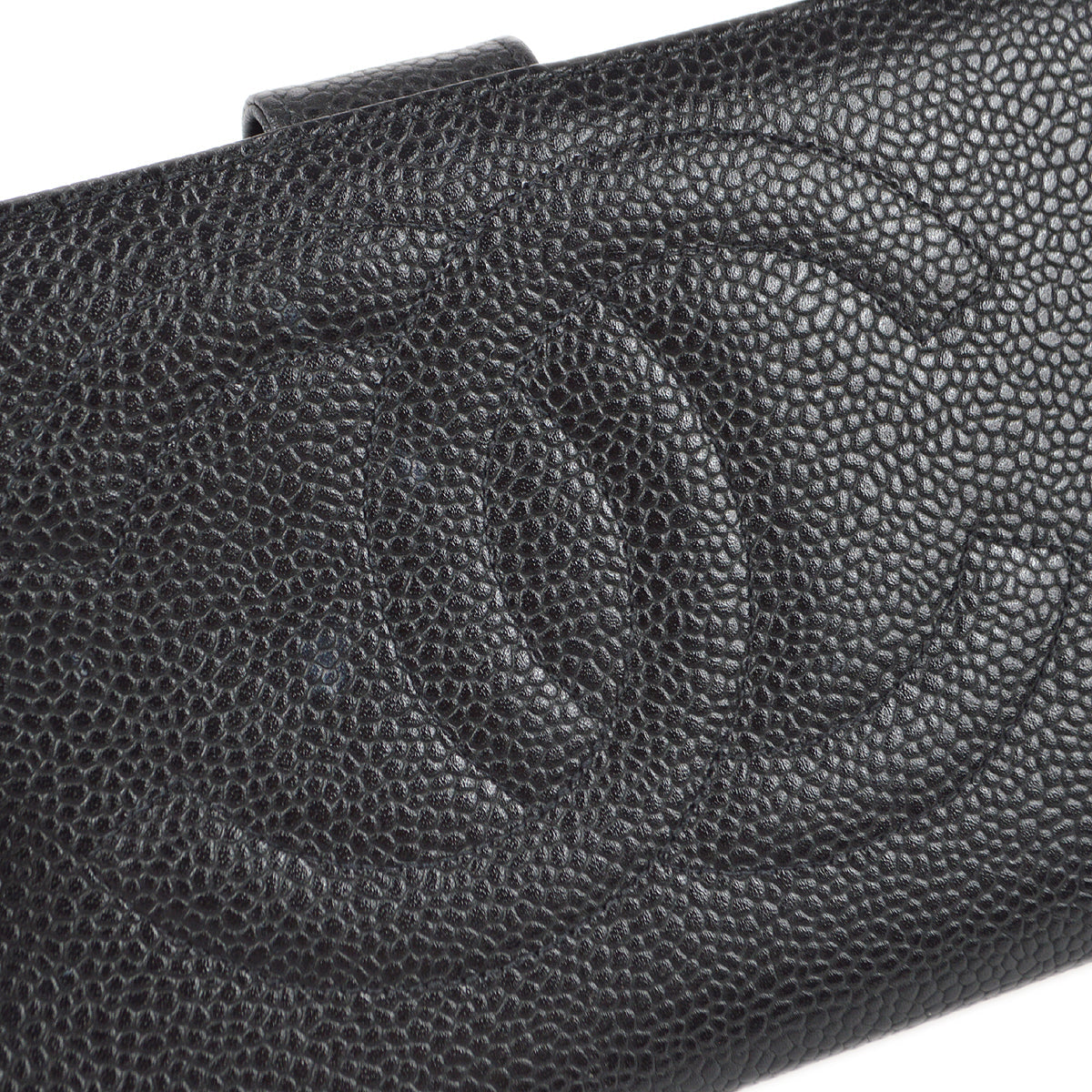 Luxury Chanel 1996-1997 Timeless Long Wallet Black Caviar