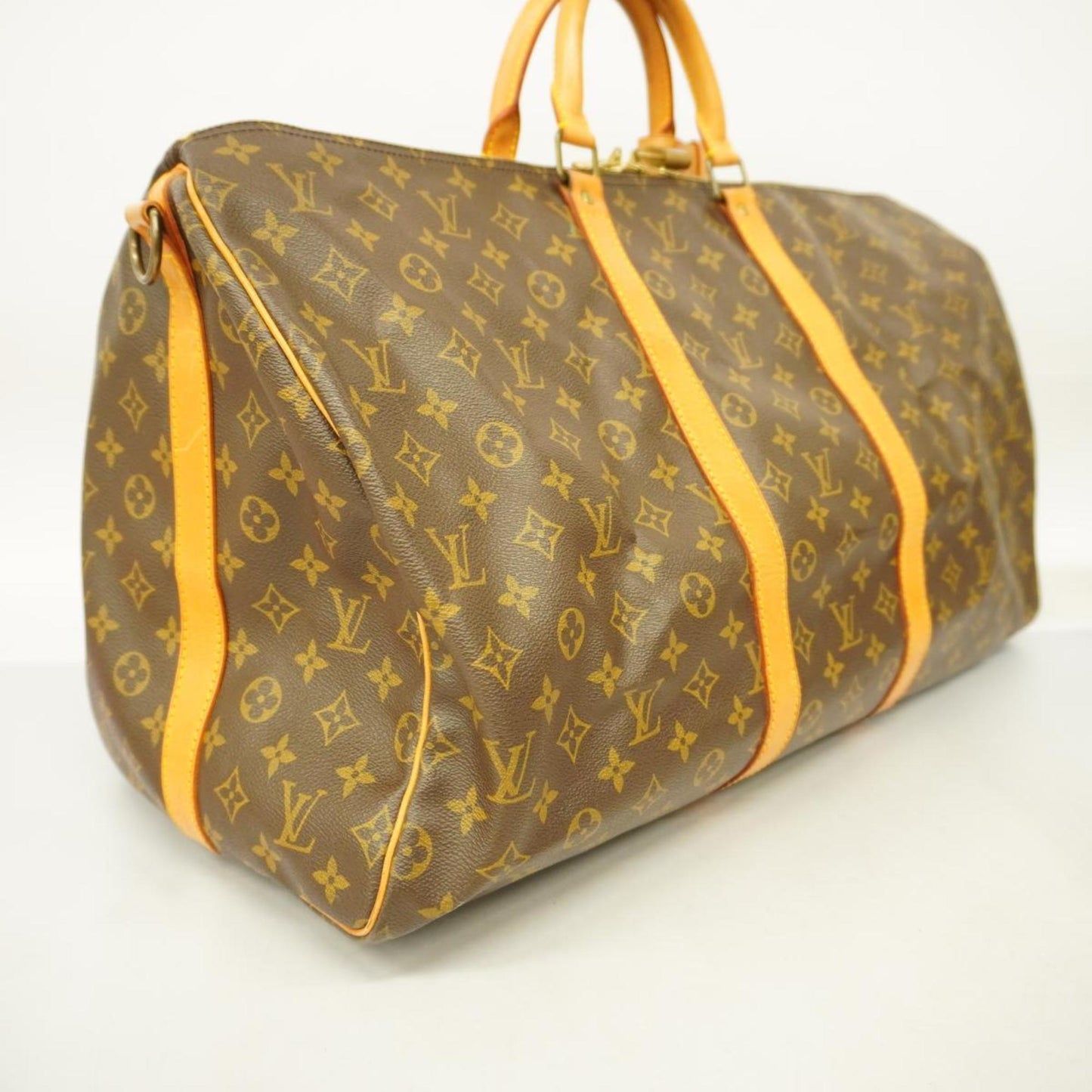Louis Vuitton Keepall Bandouliere 55  Canvas Travel Bag ()