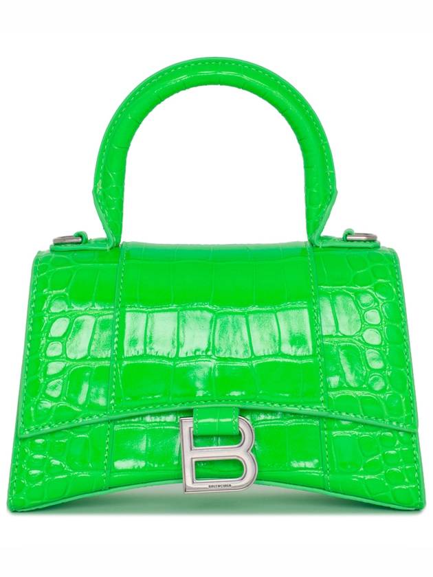 Luxury Balenciaga Hourglass Tote Bag Green