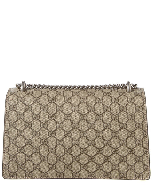 Luxury Gucci Trending 2025 Dionysus Small GG Supreme Canvas & Suede Shoulder Bag