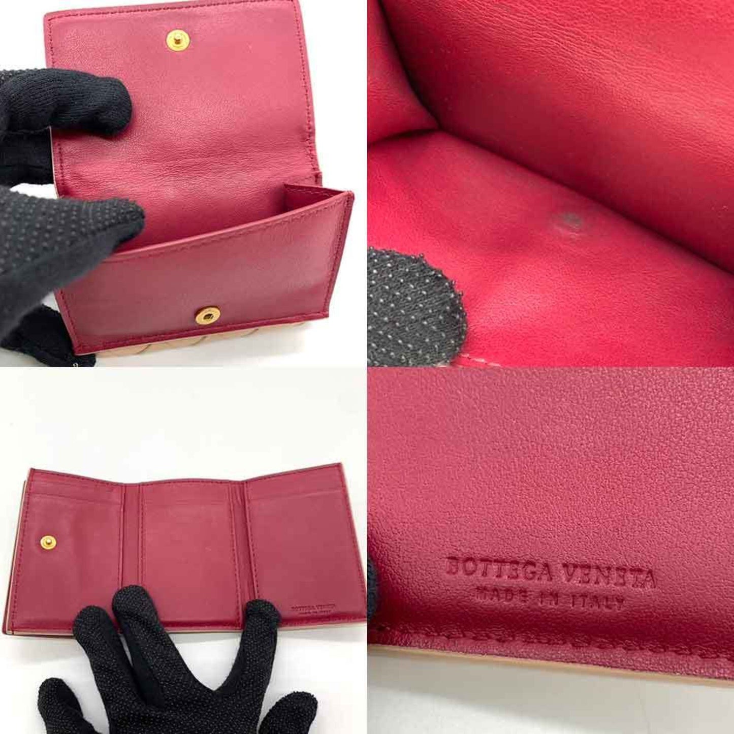 Luxury Bottega Veneta   Leather Wallet (Tri-Fold) ()