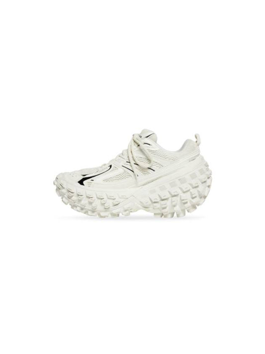 Luxury Balenciaga Bouncer Low-Top Sneakers White
