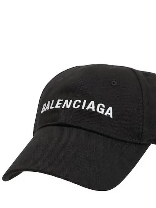 Luxury Balenciaga Galleria Logo Ball Cap Black
