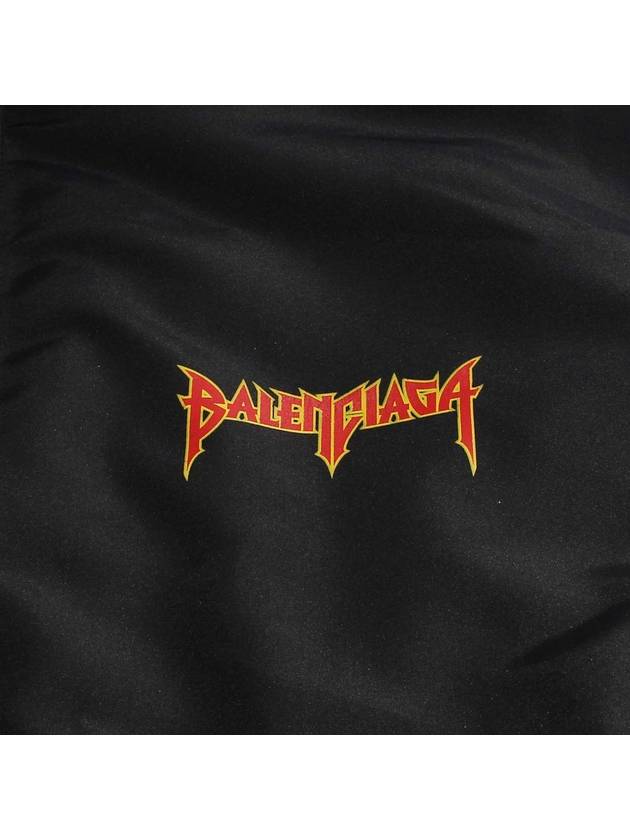 Luxury Balenciaga Artwork Print Windbreak Black