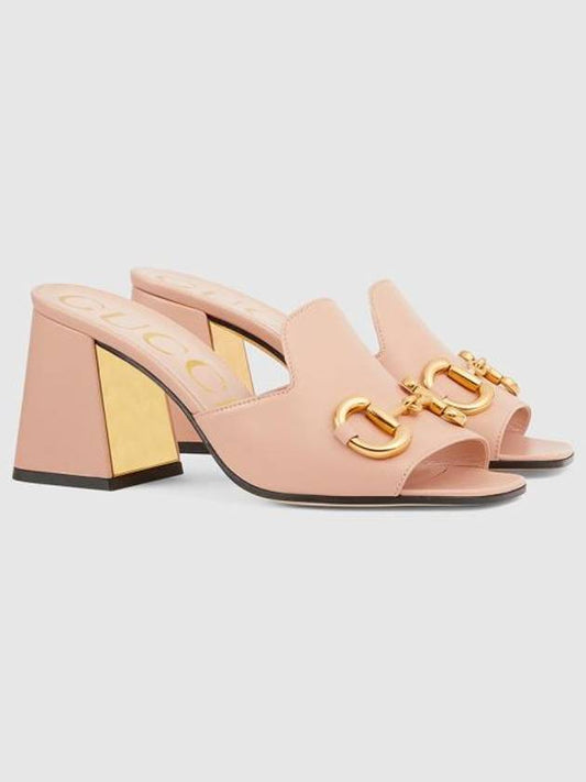 Luxury Gucci Trending 2025 Women's Horsebit Slide Sandals Pink