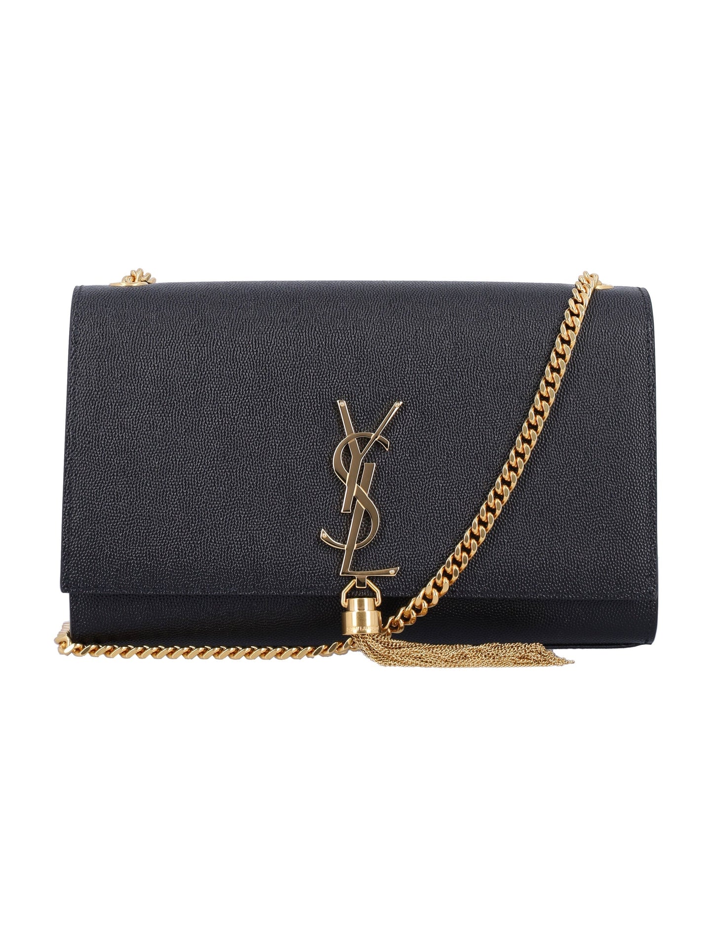 Luxury Saint Laurent Women's Kate Medium Tassel Shoulder Bag in Nero | 24A354119BOW0J Color 1000