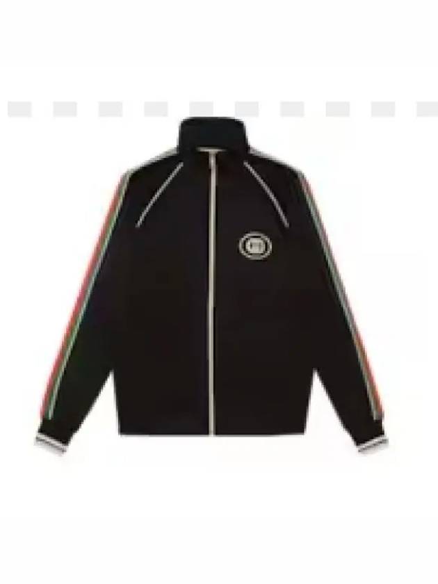 Luxury Gucci Trending 2025 Interlocking G Technical Jersey Zip-up Jacket Black