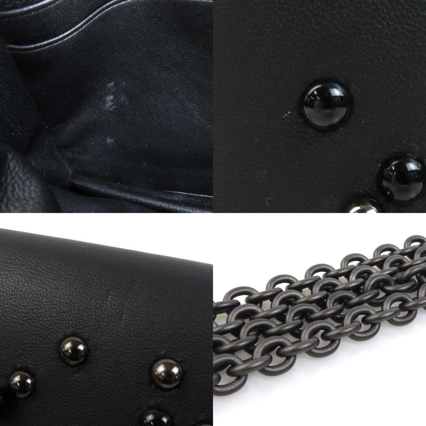 Luxury Bottega Veneta  Leather Chain/Shoulder Wallet ()
