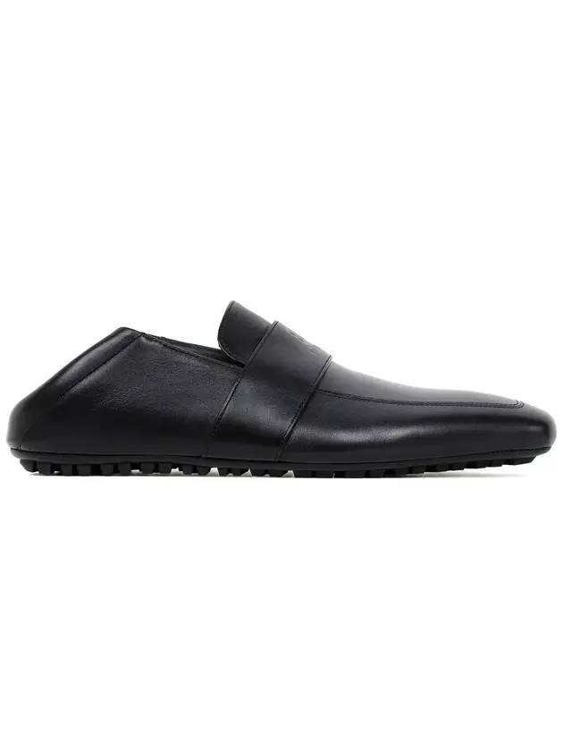 Luxury Balenciaga City Square Toe Loafers Black