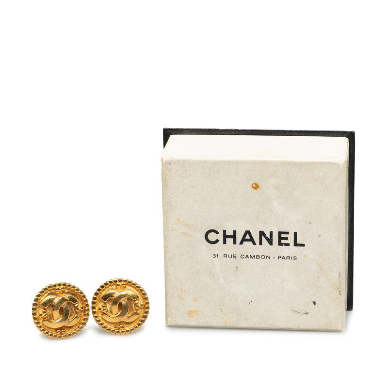 Chanel Vintage Coco Milgreen Earring G   Chanel