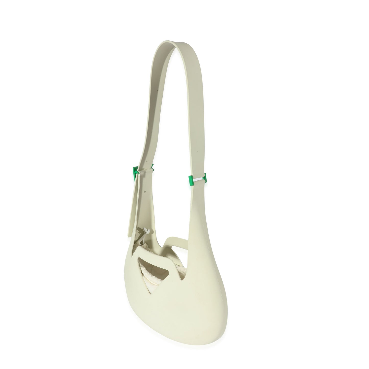Luxury Bottega Veneta White Rubber Small Punch Bag