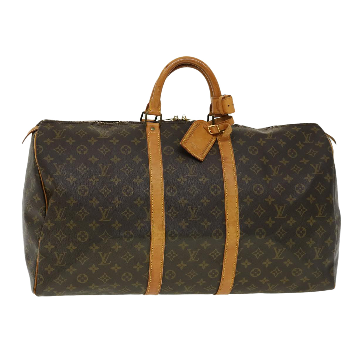 LOUIS VUITTON Monogram Keepall 50 Boston Bag M41426 LV fm1513
