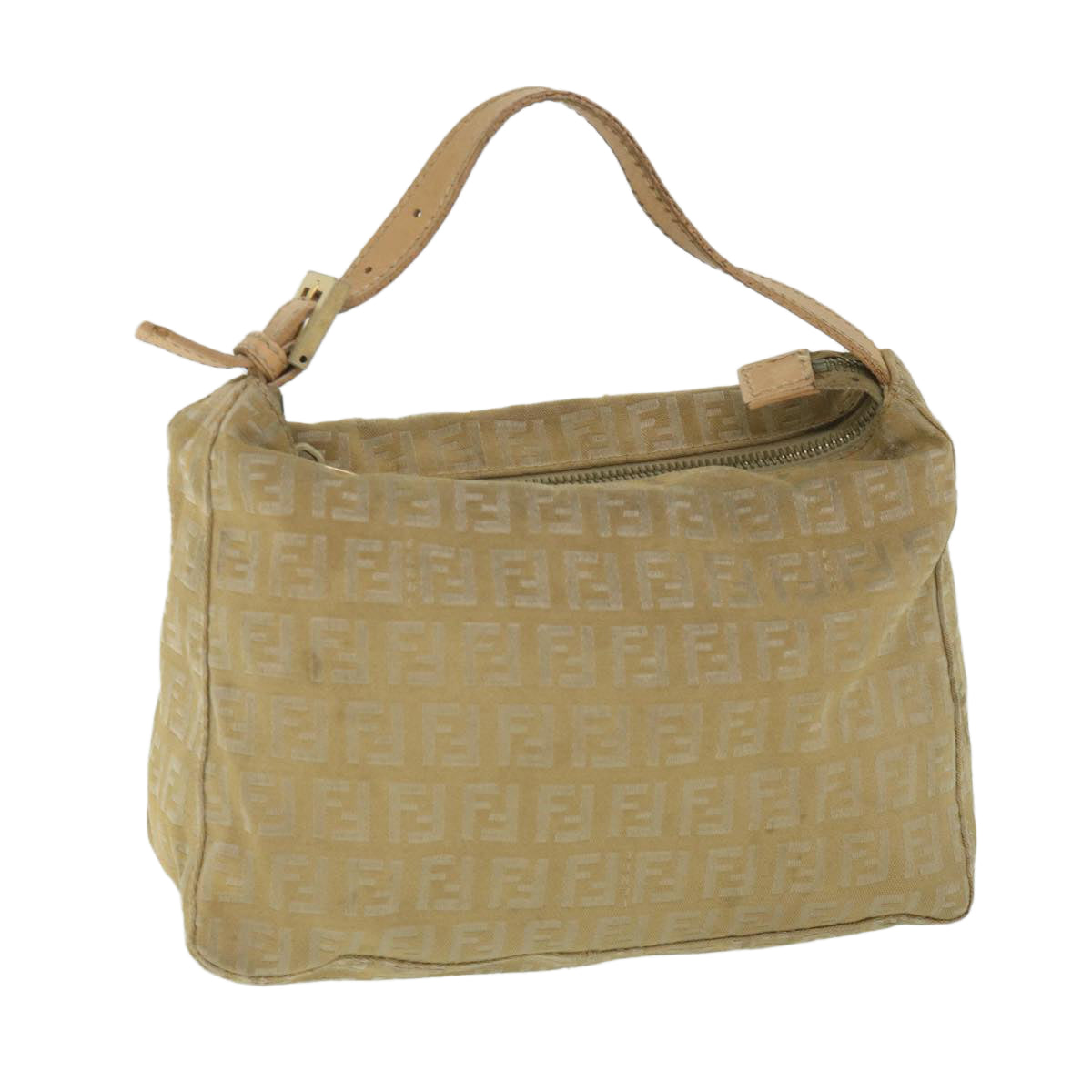 Luxury FendiZucchino Canvas Pouch Beigefm2756