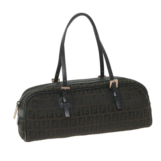 Luxury FendiZucchino Canvas Hand Bag Blackfm2914