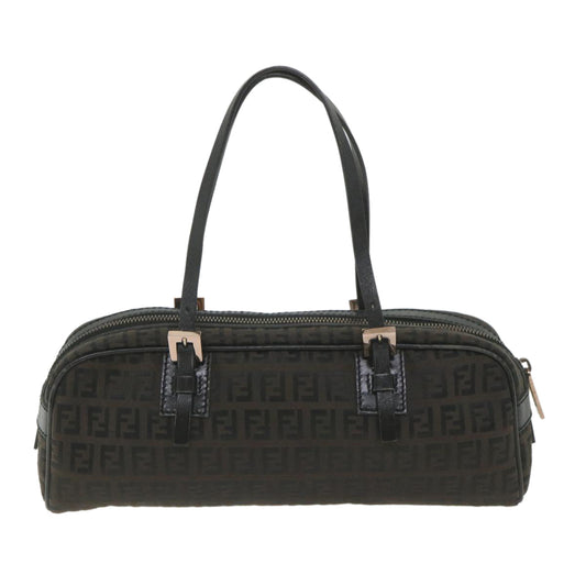 Luxury FendiZucchino Canvas Hand Bag Blackfm2914