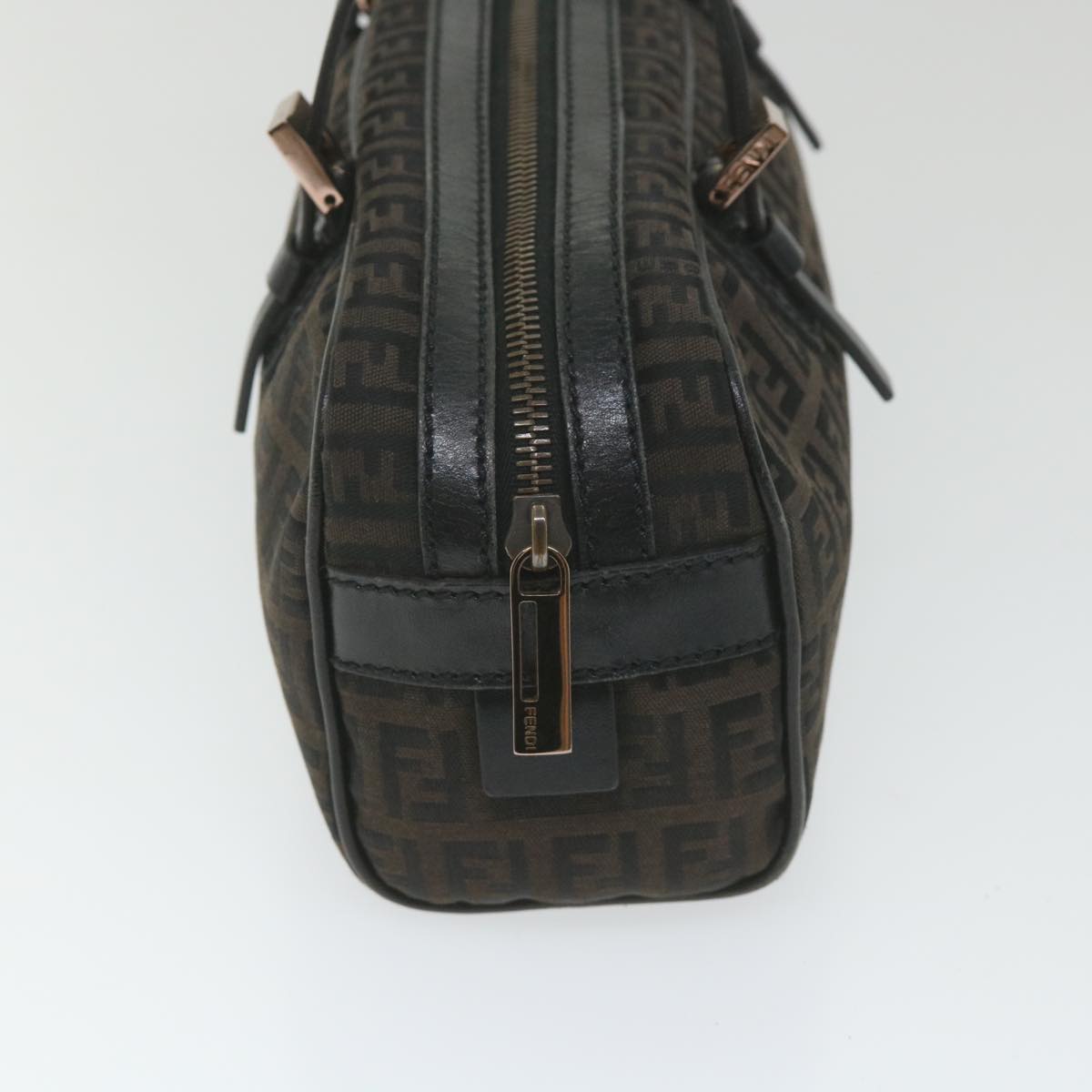 Luxury FendiZucchino Canvas Hand Bag Blackfm2914