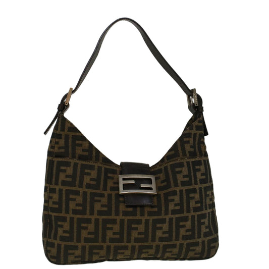 Luxury FendiZucca Canvas Mamma Baguette Hand Bag Brownfm2916