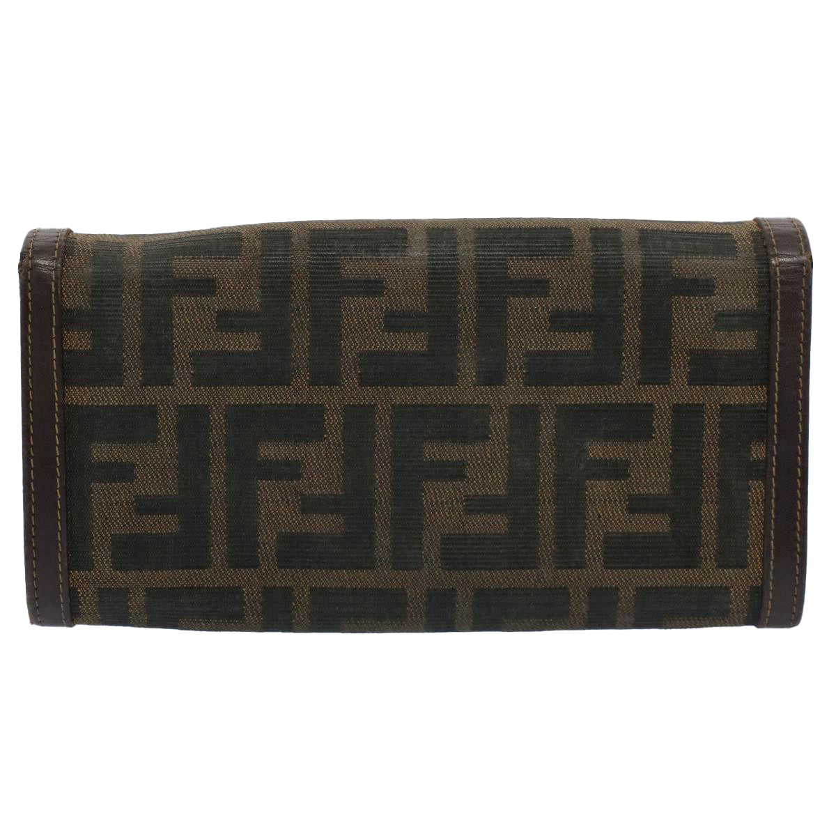 Luxury FendiZucchino Pequin Canvas Wallet Nylon 9Set Beige Blackfm2985