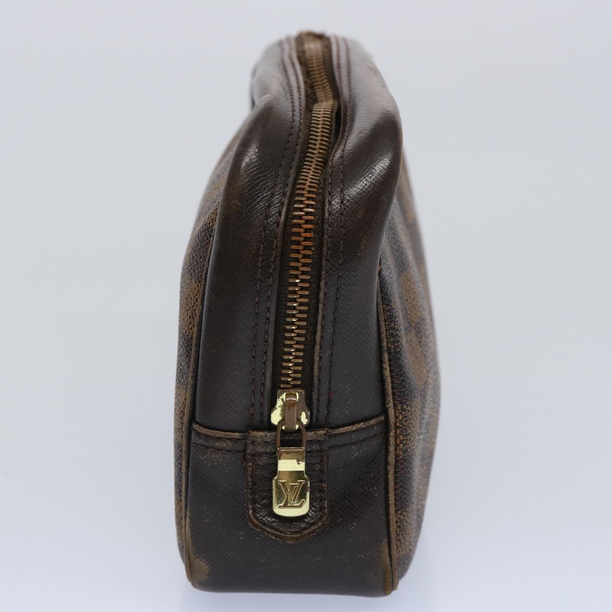 LOUIS VUITTON Damier Ebene Trousse Toilette Clutch Bag N47623 LV fm3005