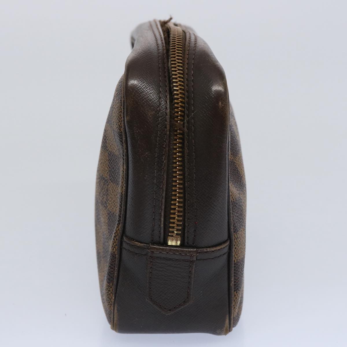 LOUIS VUITTON Damier Ebene Trousse Toilette Clutch Bag N47623 LV fm3005