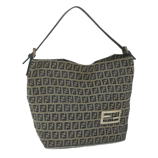 Luxury FendiZucchino Canvas Shoulder Bag Navyfm3014