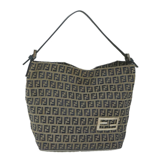Luxury FendiZucchino Canvas Shoulder Bag Navyfm3014
