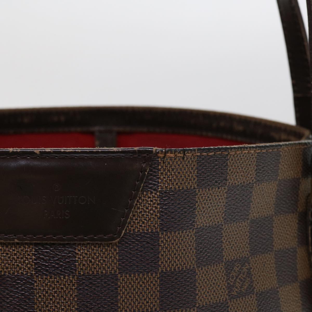 LOUIS VUITTON Damier Ebene Cabas Rivington Shoulder Bag N41108 LV fm3058
