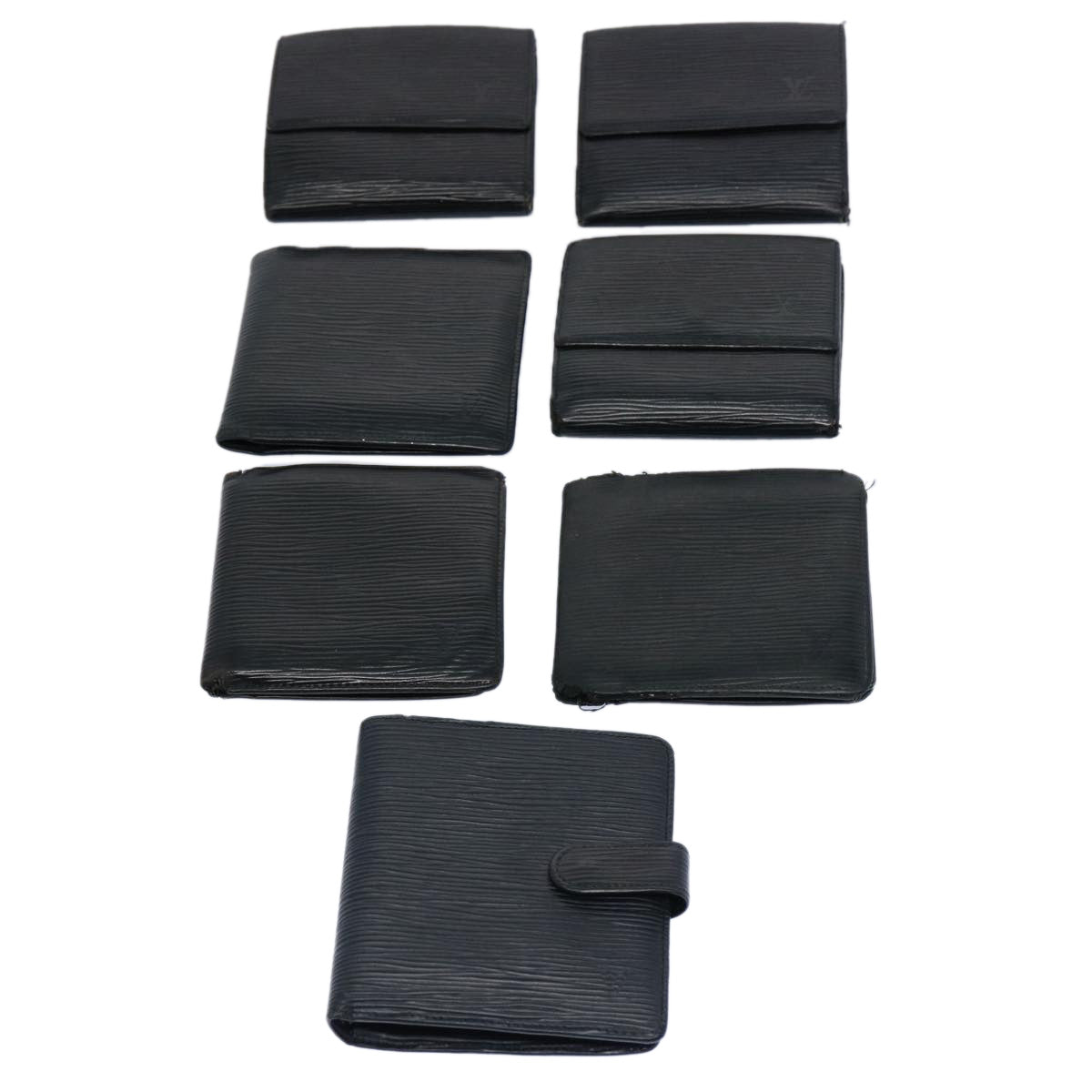 LOUIS VUITTON Epi Wallet 7Set Black LV fm3068