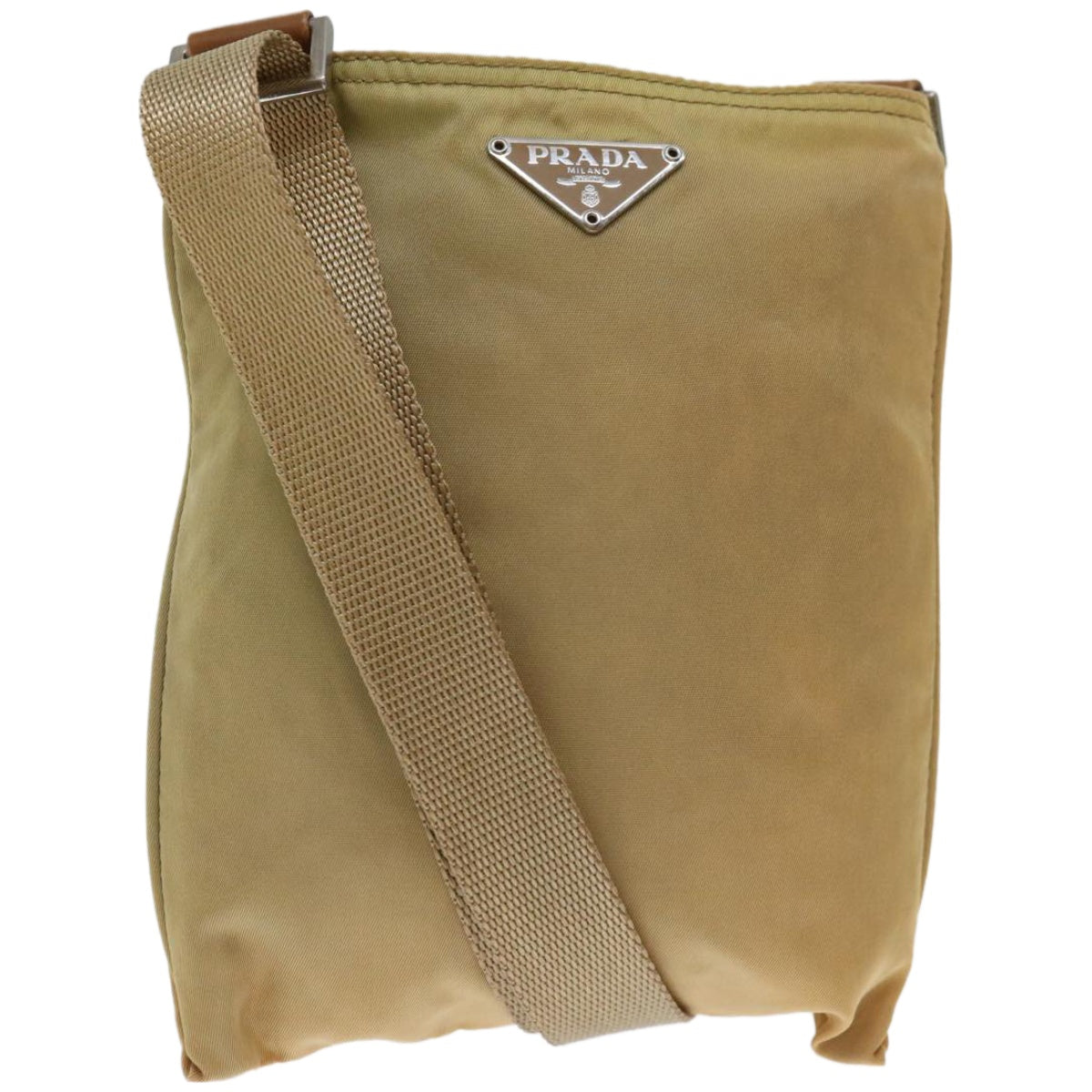 Luxury PradaShoulder Bag Nylon Beige fm3208