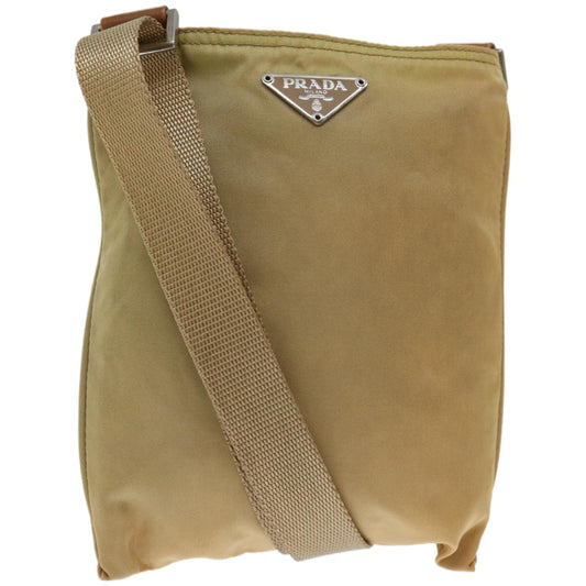 Luxury PradaShoulder Bag Nylon Beige fm3208