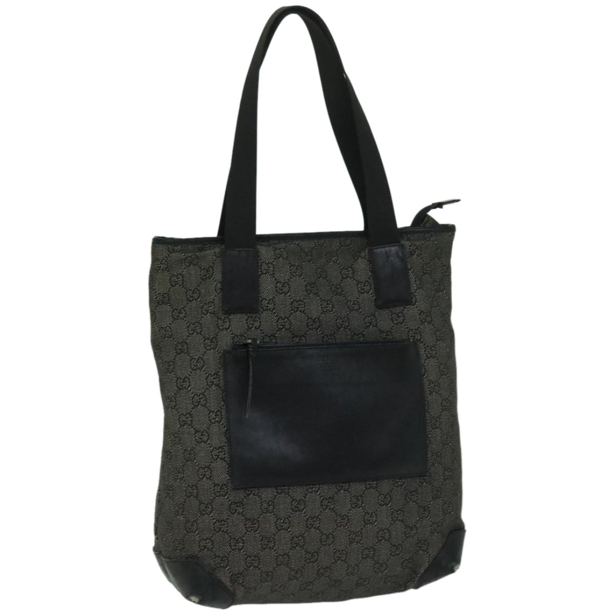 GUCCI GG Canvas Tote Bag Black 28892  fm3265