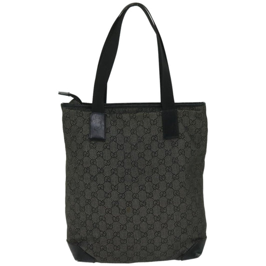 GUCCI GG Canvas Tote Bag Black 28892  fm3265