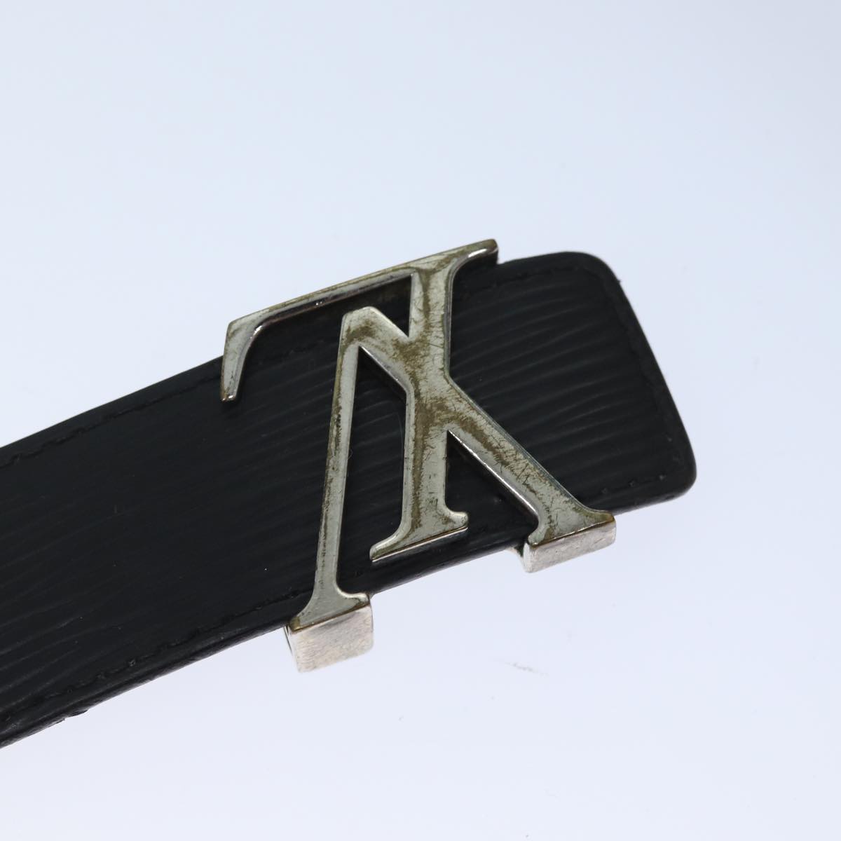 LOUIS VUITTON Epi Damier Belt Leather 3Set Black LV fm3295